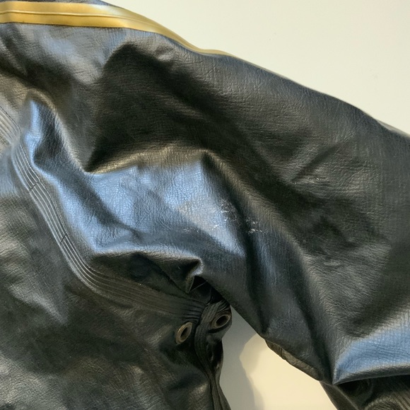 Vintage Line Seven 7 Waterproof Sevlon New Zealand PVC Sailing Black Jacket - Picture 4 of 16